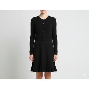 LA MAILLE SEZANE Sézane Diana Knit Dress - Black - S